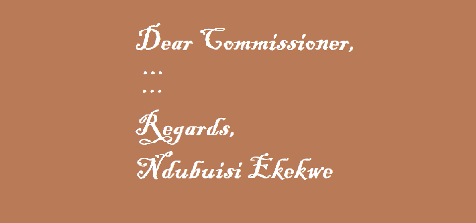 A SAMPLE OF A LETTER TO THE COMMISSIONER OF EDUCATION IN NIGERIA visual data 3