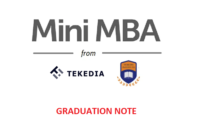 Graduation Day Note – Tekedia Mini-MBA Edition 1 [Video]