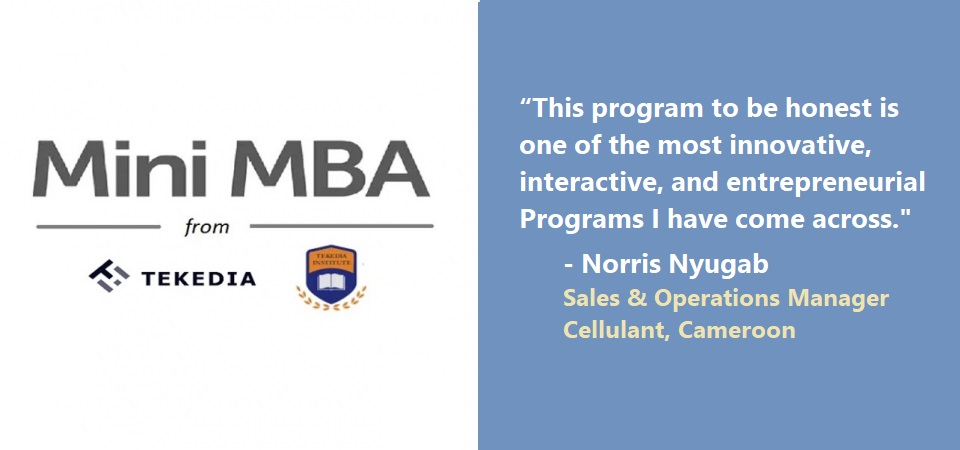 Tekedia Mini-MBA – “One of the most innovative, interactive, and entrepreneurial programs”