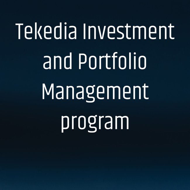 Tekedia Investment and Portfolio Management program Begins; Register