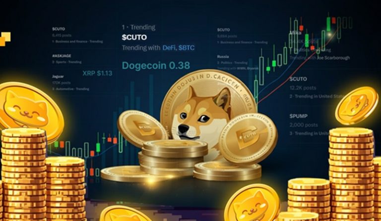 Dogecoin & Cutoshi: with discoloration of the threshing