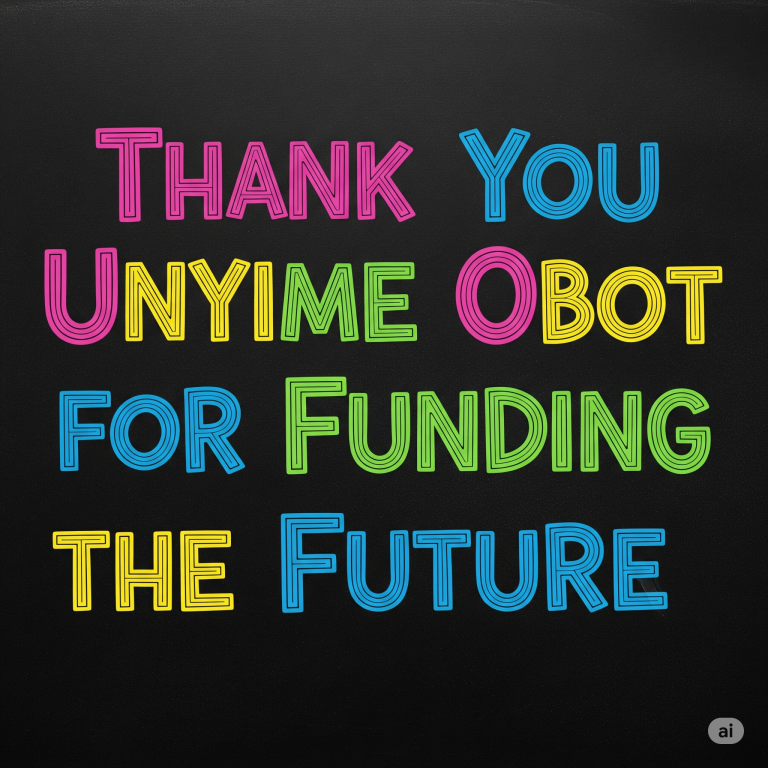 Thanks to Unyime Obot for giving a donation to the general scholarship fund of the TEKEDIA Institute Mini-MBA